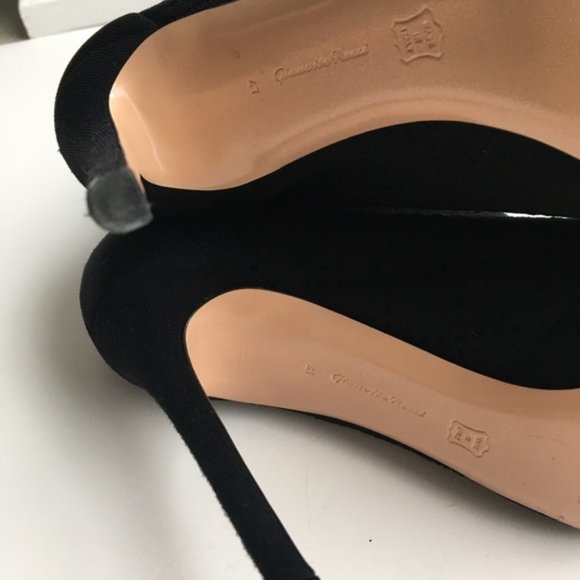 Gianvito Rossi Stretch Knit Fabric Peep Toe Bootie 41 EU 10 US - Picture 5 of 8